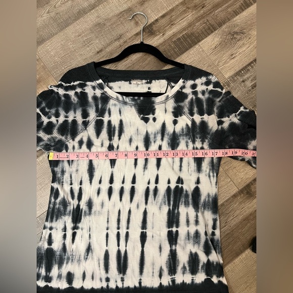 Ruff Hewn tie dye long sleeved top with mesh sleeves & shoulders M - Picture 7 of 9